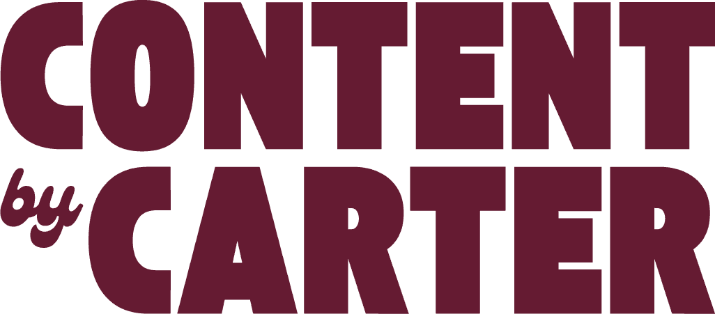 Content by Carter Logo in black